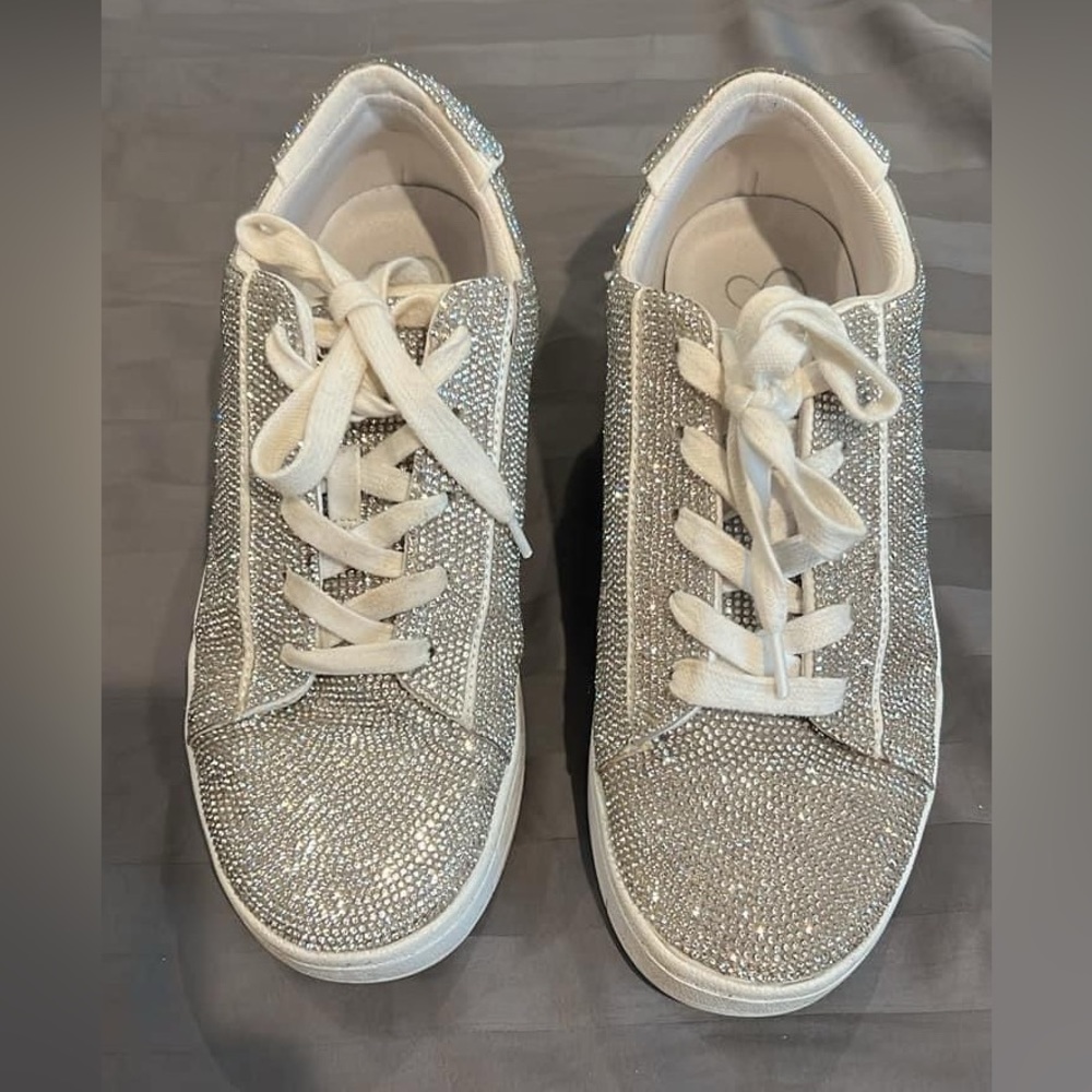 Jessica Simpson rhinestone sneakers. Gently worn a couple of times. Like new